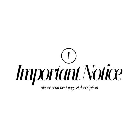❕IMPORTANT NOTE POSHERS & BUYERS❕ - Picture 1 of 3
